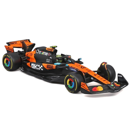 Bburago McLaren F1 MCL39 2025#4 Norris Diecast Model Car 1:43 with Display Case and Base Detailed F1 McLaren Replica Officially Licensed, Recommended Age 14+ Years