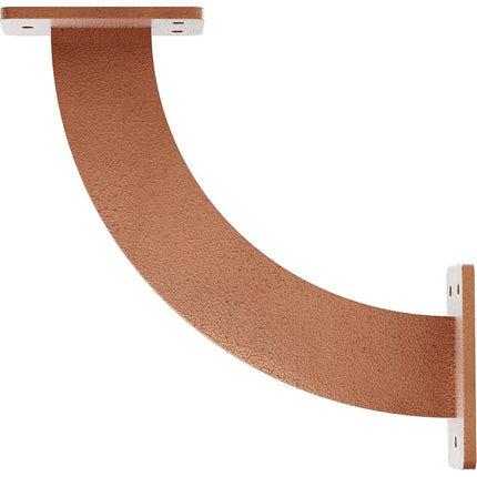 Ekena Millwork BKTM02X09X09BRHCO 2 inch W x 9 inch D x 9 inch H Bradford Steel Bracket, Hammered Copper
