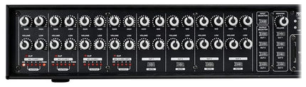 Rockville ROCK MATRIX Amplificador comercial de 4 zonas y 70 voltios + enrutamiento de fuente matricial