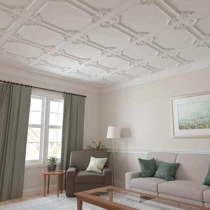 Ekena PML07X07AS-2 W x 7 7/8" H x 3/4" P Ashford II Panel Moulding Corner, Primed