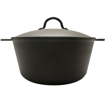 KOOMADE Dutch Oven Pot with Lid- 5.2 Quart Enameled Cast Iron Round Dutch Oven Stockpot With Dual Handles- Oven Safe up to 500°F, Heavy Duty Nonstick Cookware Safe for Bread Baking, Stews, Braising