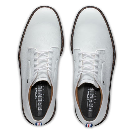 FootJoy Mens Premiere Series-Field Golf Shoes Golf Shoe, Cool White/Brick, 7 X-Wide