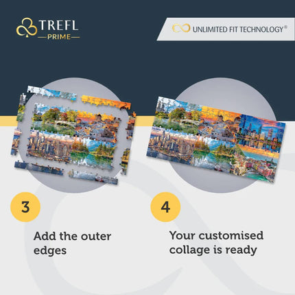 Trefl 26192 1500 Elements Thickest Cardboard Organic ECO Air Landscape Collage Beach Holiday Entertainment for Adults and Children Aged 12+ UFT Puzzle Aerial Mindblow: Waiting for High Tide