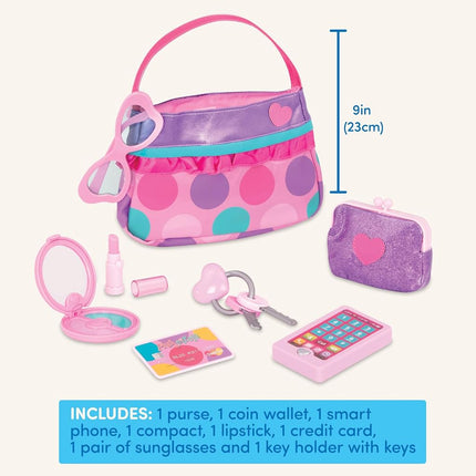 Battat Toy Purse, Play Circle Princess Purse Set, Dress-Up Play, Playset