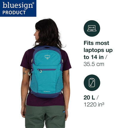 Osprey Daylite Plus Lifestyle Backpack, 20L, Green Belt/Green Canopy