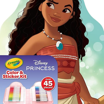 Crayola Disney Princess Color & Activity Set, 20 Coloring Book Pages, Princess Stickers, Gift for Girls & Boys