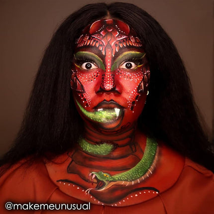 Mehron Makeup CreamBlend Stick | Face Paint, Body Paint, & Foundation Cream Makeup | Perfect for Halloween .75 oz (21 g) (Red)