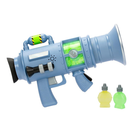 Despicable Me 4 The Ultimate Fart Blaster; Blasts out REAL Fart Rings of fog; Plays 15 Different Fart Sounds Lights Up and Emits Smells; It Includes 2 Different Scented Fart Formulas