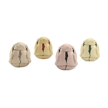 Jurassic World 4-Pack Egg to Dinosaur Transforming Toys, Hidden Hatchers Figures, 8 Step Dino Changing 2 in 1 Toys, HTP69