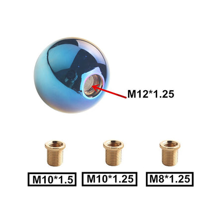 DEWHEL Universal Aluminum Automotive Motorsport Fantasy Manual Stick Shift Knob Gear Stick Shift Head Gear Shift knob Blue for Honda Mazda Toyota Mitsubishi Nissan Chrysler Jeep Wrangler etc