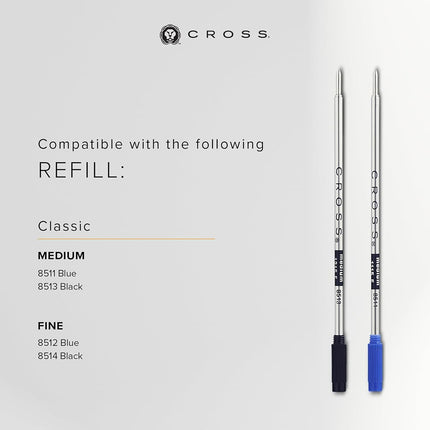 Cross Atx Pure Chrome Ball Pen with Chrome Plated Appointments - Silver