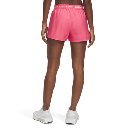 Under Armour Women's Tech Play Up Shorts Super Pink/White M M