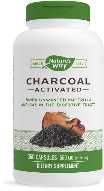 Nature's Way - Activated Charcoal 280 mg. - 360 Capsules