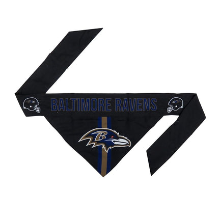 Littlearth NFL Baltimore Ravens Pet Bandana, Team Color, X-Small