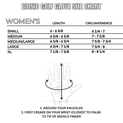 Bionic Women's StableGrip with NaturalFit 2.0 Cabretta Leather Golf Glove (Large, Right)