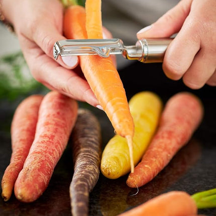 Rosle Stainless Steel Left-Handed Swivel Peeler, 7.5-inch