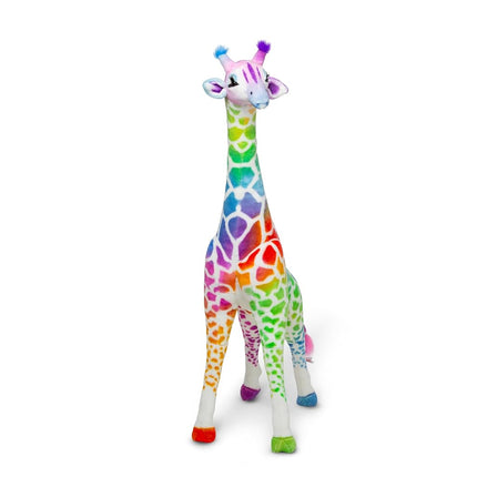 Melissa & Doug Giant Rainbow Giraffe Teddy, Cuddly
