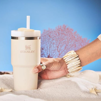 STANLEY Quencher H2.0 FlowState Stainless Steel Vacuum Insulated Tumbler with Lid and Straw for Water, Iced Tea or Coffee, Smoothie and More 20oz - New Version