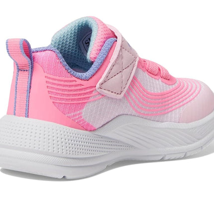 Skechers Girls' Microspec Advance Trainer, Pink, 6 UK Toddler