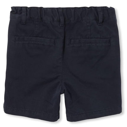The Children's Place Baby-Boys and Toddler Stretch Chino Shorts, New Navy Single, 2T