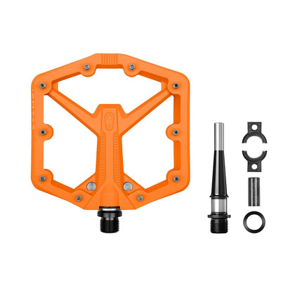 Crankbrothers Stamp 1 Version 2 MTB Pedal, Large Orange