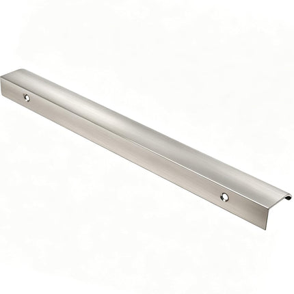 LC LICTOP Edge Pull Handles, 300mm/11.8" Edge Finger Tab Handle for Caibnets Drawer Closet Door Wardrobe Cupboard, 224mm/8.8" Hole Spacing, 6 Pcs Nickel Edge Pulls