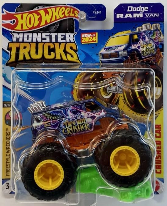 Hot Wheels Monster Trucks New for 2024 1:64 Scale 