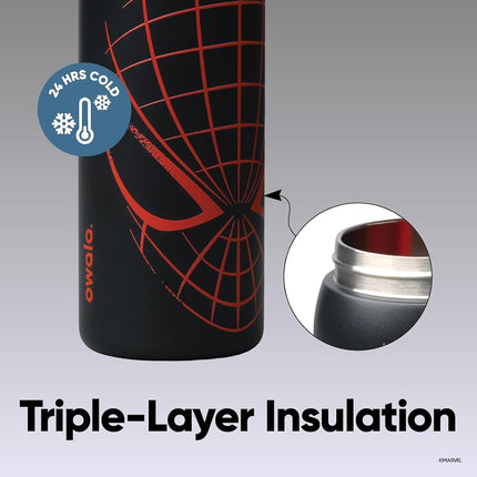 Owala Marvel Spider Man FreeSip Water Bottle - 946ml (32oz) Night Watch