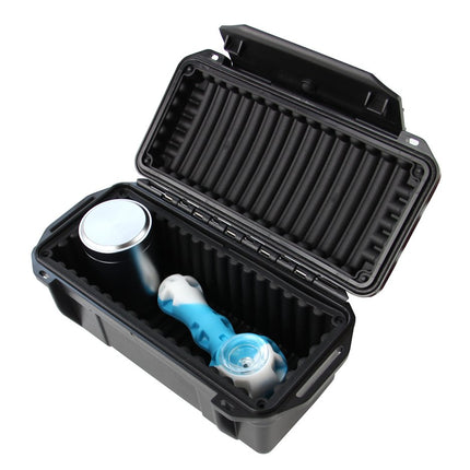 SHBC Smoker Smell Proof Container 8 Inch-The Stash Box Waterproof/Odor Resistant/Lockable Security Lid/Fits Pax 2/ Grinder/Containers -More Smoking Accessories Travel, Hidden and Storage