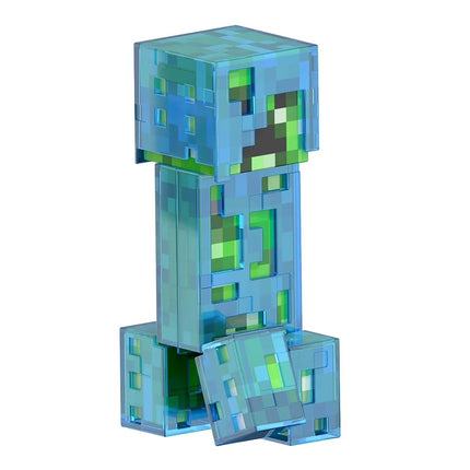 Mattel Minecraft Diamond Level Creeper, 5.5-inch Collector Action Figure with Die-cast Accessories, Toy Collectible Gift for Adult Fans & Kids Ages 6 Years & Older, HLL31