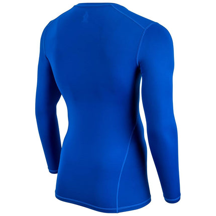 CHAMPRO Long Sleeve Compression Shirt - Polyester/Spandex, Adult 3X-Large, Royal