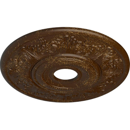 Ekena Millwork CM20VIRBC Vienna Ceiling Medallion fits Canopies up to 6 1/2", Root Beer Crackle