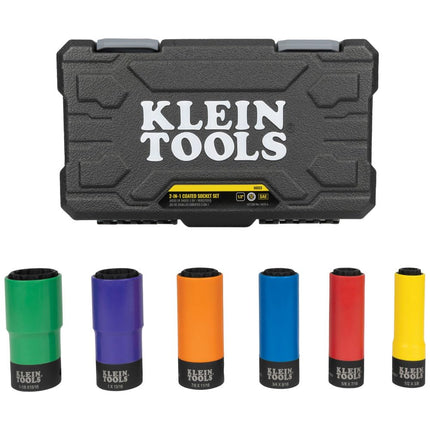 Coated Socket Set 12-Point 6-Piece