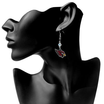Siskiyou Sports NFL Arizona Cardinals Crystal Dangle Earrings