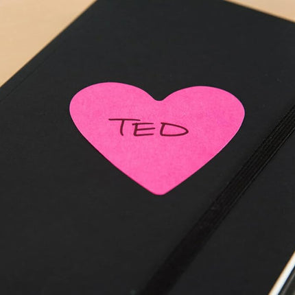 Post-it 73.6 x 71.1 mm "Heart Shape" Super Sticky Notes - Assorted
