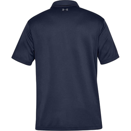 Polo Under Armour Tech para hombre - Azul marino/Grafito/Grafito (410), XS