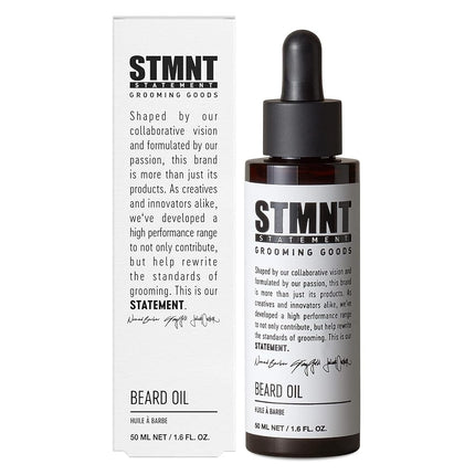 STMNT STATEMENT GROOMING GOODS Beard Oil 50 ml Moisturising Beard Oil Made from Natural Oils for a Soft Beard Free from Silicones Vegan & PETA-Certified