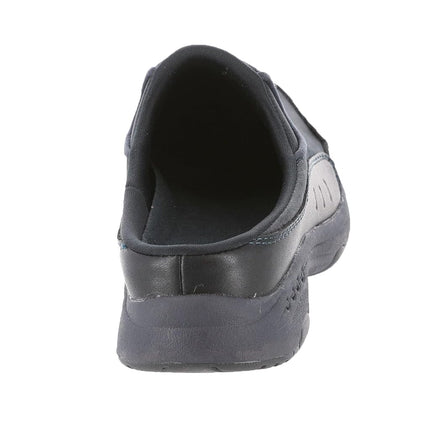 Easy Spirit Women's Traveltime Mule, Navy Leather, 9 Wide