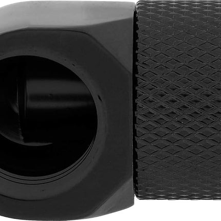 Corsair Hydro X Series, 90 Degree Rotary Adapter, Twin Pack (G1/4 BSPP Port Threads, Solid Brass Durability, Secure Rotation Mechanism, Quality Polished Finish, Optimised for High Flow Rates) Black