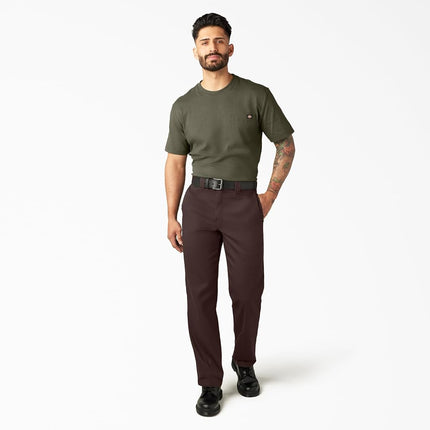 Dickies Men's 874 Flex Work Pants, Dark Brown, 46W x 32L
