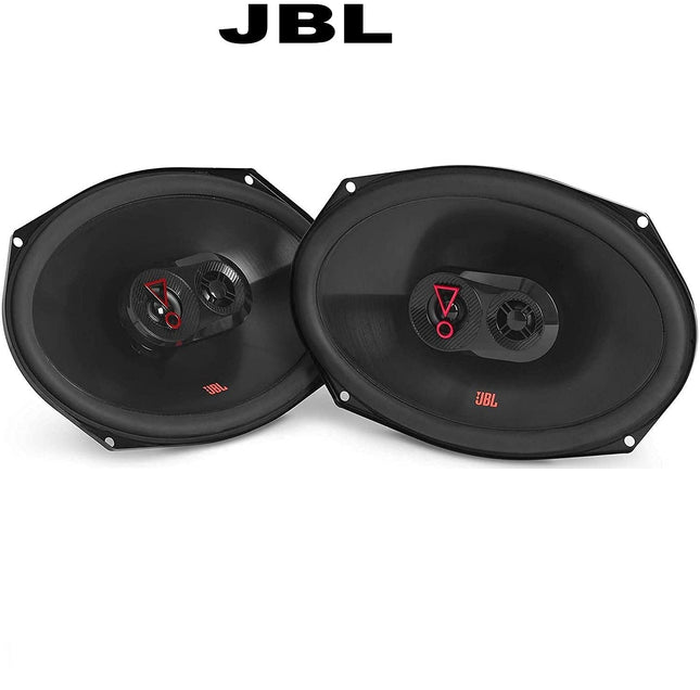 Paire de haut-parleurs audio de voiture trois voies JBL Stage3 9637F 6" X 9" sans grille (lot)