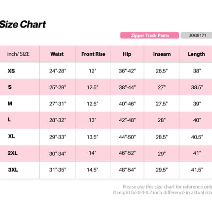 ALWAYS Women's Zipper Jogger Track Pants - Premium Soft Stretch Sweatpants 153 M