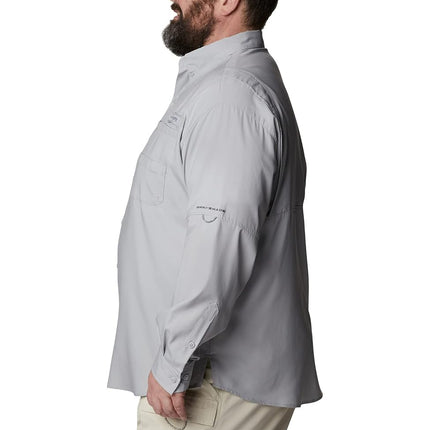 Columbia Men's Tamiami II Long Sleeve Shirt, Cool Grey, 6X