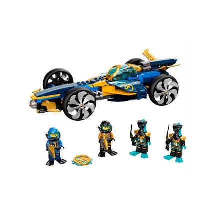 LEGO NINJAGO Le bolide sous-marin des ninjas 71752, jouet de voiture amphibie avec figurines de NINJAGO Cole et Jay, nouveauté 2021 (356 pièces), multicolore