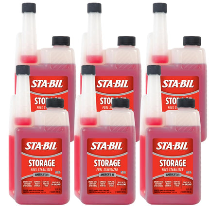 STA-BIL Storage Fuel Stabilizer | Keeps Fuel Fresh for 24 Months, Prevents Corrosion, Gasoline Treatment Additive that Protects System, Gas Stabilizer for Storage, 32 oz. (6 Pack)