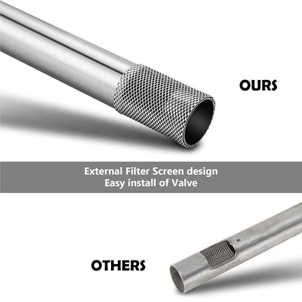 Uniflasy Stainless Steel Grill Burner Tube Replacement Parts 41862, 69956 for Weber Q200, Q220, 396000, 396001, 396002, 566002, 53060001, 54060001