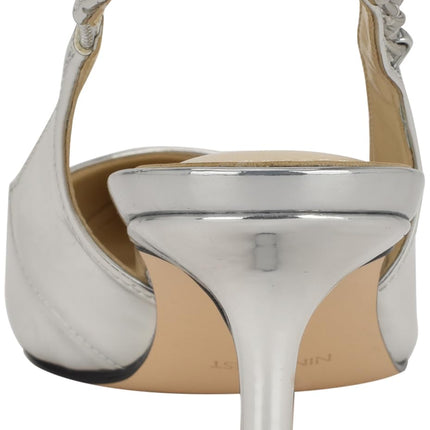 Nine West Women's Annae Pump, Silver Mirror Metallic 040, 5 UK