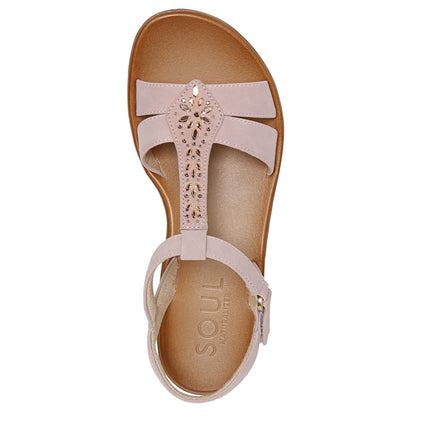 SOUL Naturalizer Women's Summer Sandal, Mauve Synthetic, 4 UK