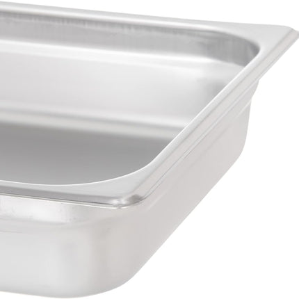 Carlisle FoodService Products Durapan Stainless Steel Steam Table Pan, Commercial Food Pan, Chafing Pan with Spoonable Corners for Catering, Buffets, Restaurants, 2.5 Inches Deep, Silver, (Pack of 6)