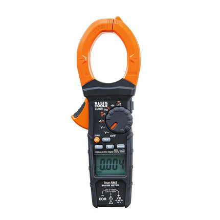 Klein Tools CL900 Digital Clamp Meter, Auto Ranging TRMS, AC/DC Voltage/Current, 2000A, LOZ, Continuity, Frequency, NCVT, Temp, More, 1000V